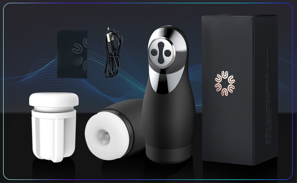 Automatischer männlicher Masturbatorbecher, Vakuum-Saugnapf mit 10 Vibrationen und 3 Saugnäpfen für Penismassagegerät 9