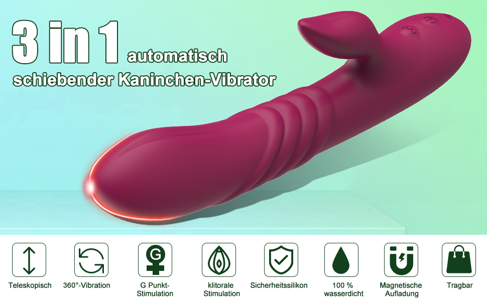 G-Punkt-Vibratoren, 7 Vibrationsmodi Und 7 Teleskopisch, Rabbit Vibratoren Mit Klitorisstimulation Für Sie 9 l1agcyfd 8070