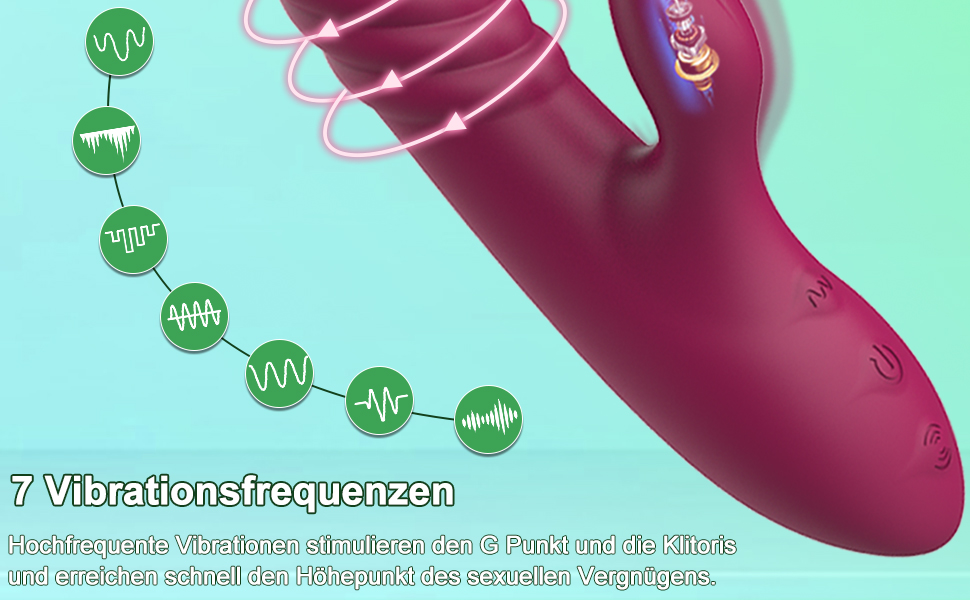 G-Punkt-Vibratoren, 7 Vibrationsmodi Und 7 Teleskopisch, Rabbit Vibratoren Mit Klitorisstimulation Für Sie 11 l1agcyfd 8075