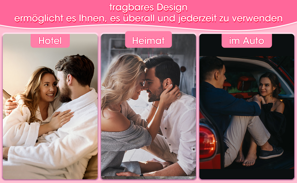 Vibratoren rabbit für Sie Klitoris und G-punkt mit Stoßfunktion,3 Arten der Teleskopdrehung Funktion,10 Vibrationsmodi Dildovibrator 10